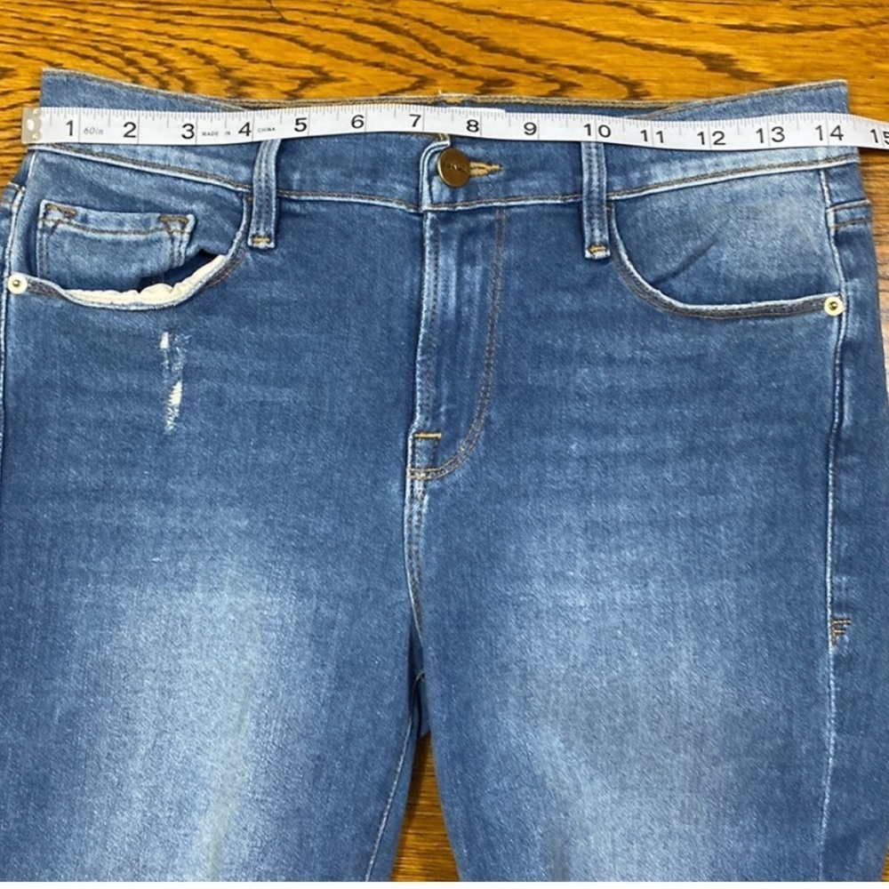 Frame Denim Le Skinny De Jeanne Skinny Crop Jean - Sz29 EUC-Distressed raw hem☀️ - Picture 15 of 16